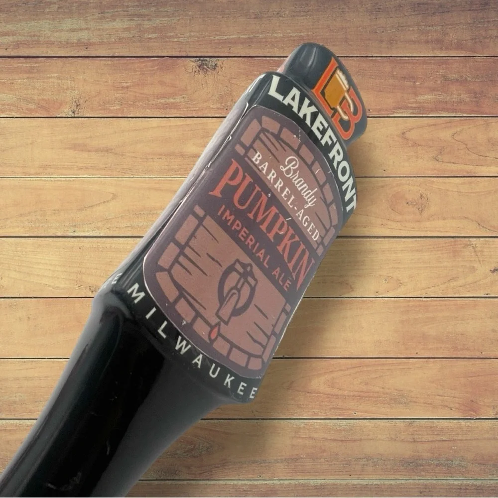 Lakefront Brewery Brandy Barrel Aged Pumpkin Ale Beer Tap Handle Breweriana